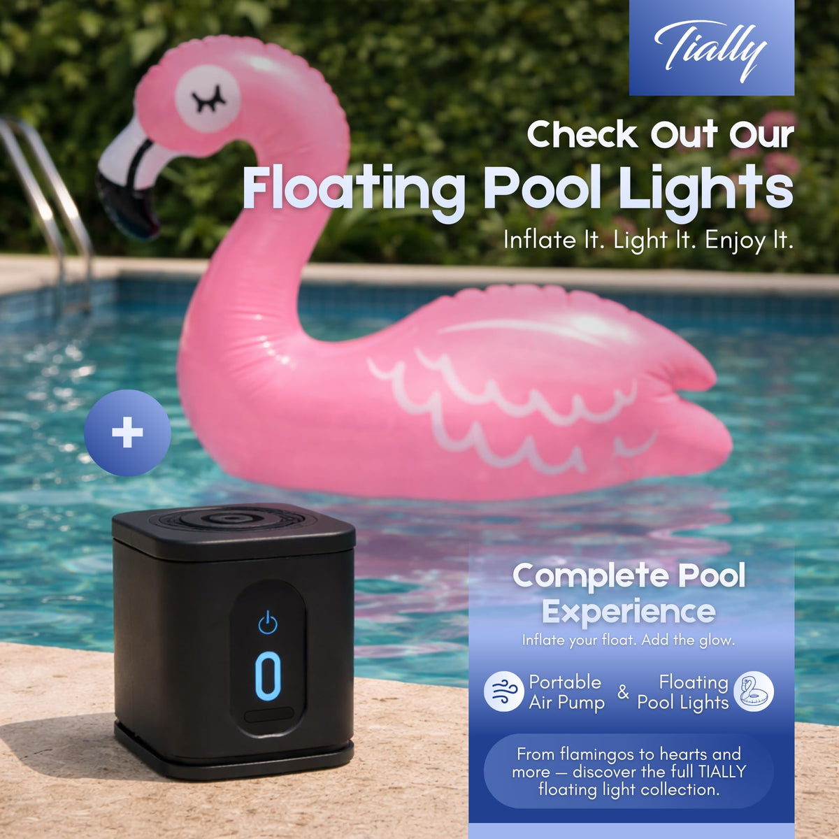 TIALLY Portable Air Pump for Inflatables