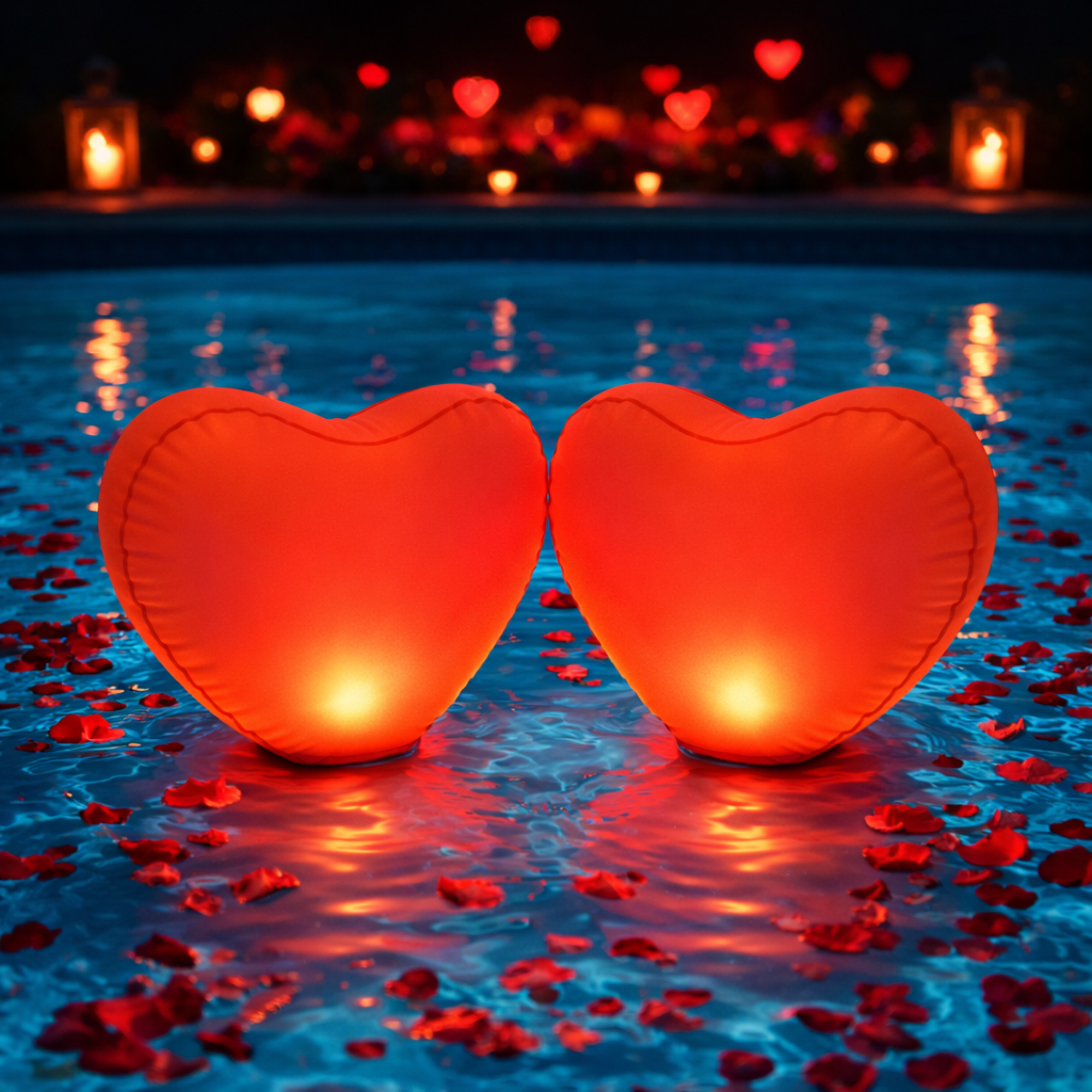 TIALLY Heart Floating Pool Lights