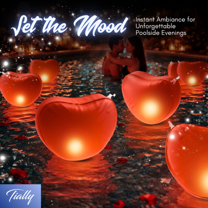 TIALLY Heart Floating Pool Lights