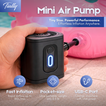 TIALLY Portable Air Pump for Inflatables