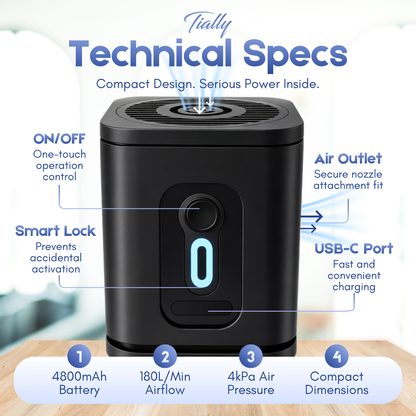 TIALLY Portable Air Pump for Inflatables