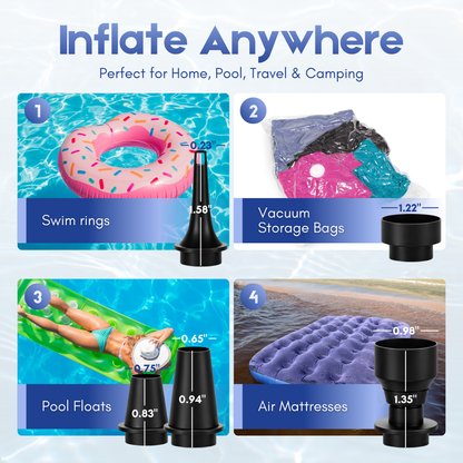 TIALLY Portable Air Pump for Inflatables